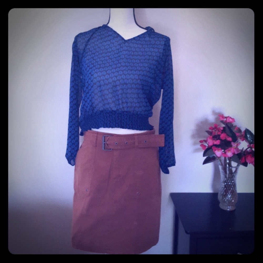 💛☄Hot☄Neiman Skirt w matching Belt w Pockets - Picture 4 of 12